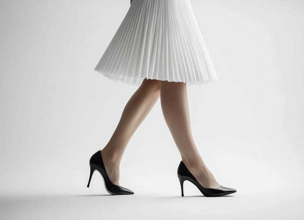 とにかく下半身がむくんで仕方ない女性。