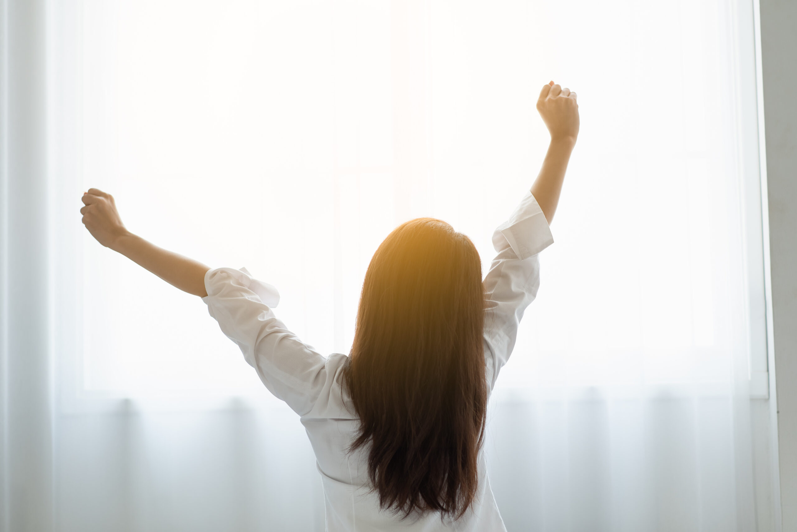 副交感神経がしっかり働き毎朝すっきり目覚めることができる女性