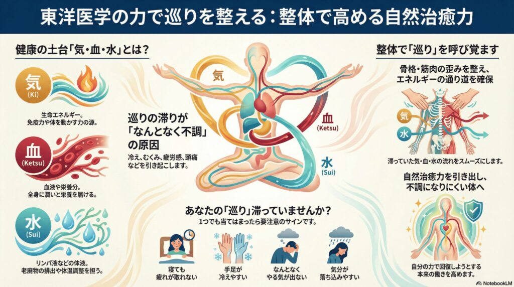 【音声】心を守るための無意識の反応が体の不調として現れる 3 東洋医学「気・血・水」の巡り: 経絡とファシアがつなぐ「なんとなくの不調」の正体